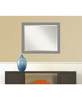 Amanti Art Brushed Framed Bathroom Vanity Wall Mirror