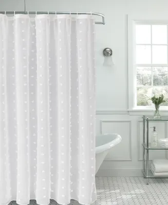 L'Auberge 3D Snowball Shower Curtain, 70" x 72