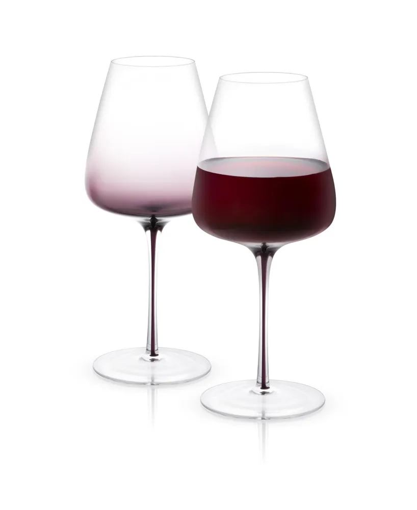 JoyJolt Black Swan Wine Glasses