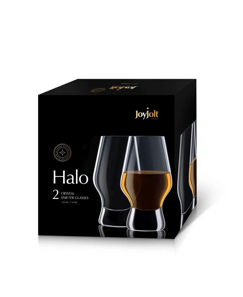 JoyJolt Halo Whiskey Glasses, Set of 4