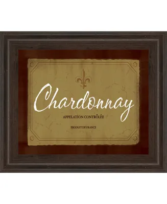 Classy Art Chardonnay by Paola Viveiros Framed Print Wall Art, 22" x 26"
