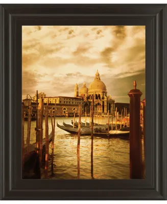 Classy Art Venezia Sunset Ii by Thompson Framed Print Wall Art, 22" x 26"