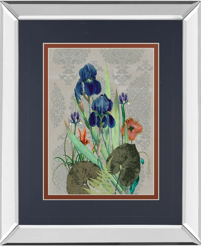 Classy Art Summer Flowers I by Ken Hurd Mirror Framed Print Wall Art, 34" x 40"
