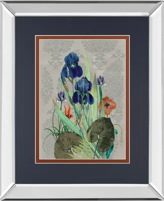 Classy Art Summer Flowers I by Ken Hurd Mirror Framed Print Wall Art, 34" x 40"