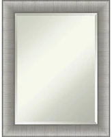 Amanti Art Elegant Brushed Framed Bathroom Vanity Wall Mirror