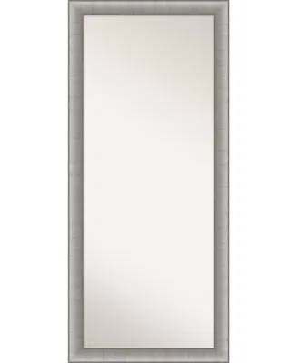Amanti Art Elegant Brushed Framed Floor/Leaner Full Length Mirror, 28.75" x 64.75"