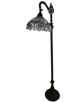 Amora Lighting Tiffany-Style Reading Floor Lamp