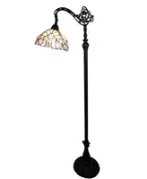 Amora Lighting Tiffany-Style Reading Floor Lamp