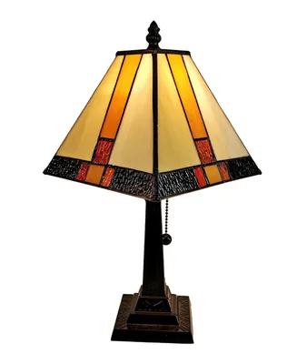 Amora Lighting Tiffany Style Mission Table Lamp