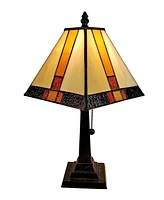 Amora Lighting Tiffany Style Mission Table Lamp