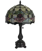 Amora Lighting Tiffany Style Tulips Table Lamp