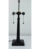 Amora Lighting Tiffany Style Mission Table Lamp