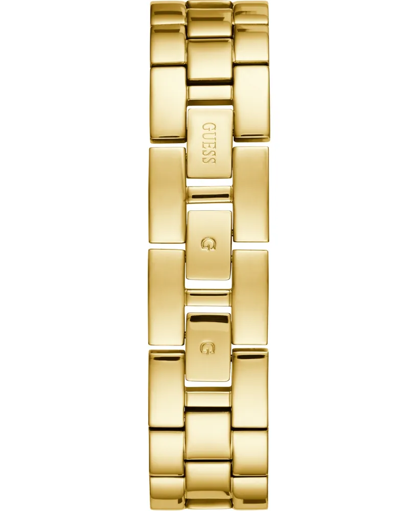 Guess Women's Gold-Tone Stainless Steel & Cubic Zirconia Crystal Bangle Bracelet Watch 36mm