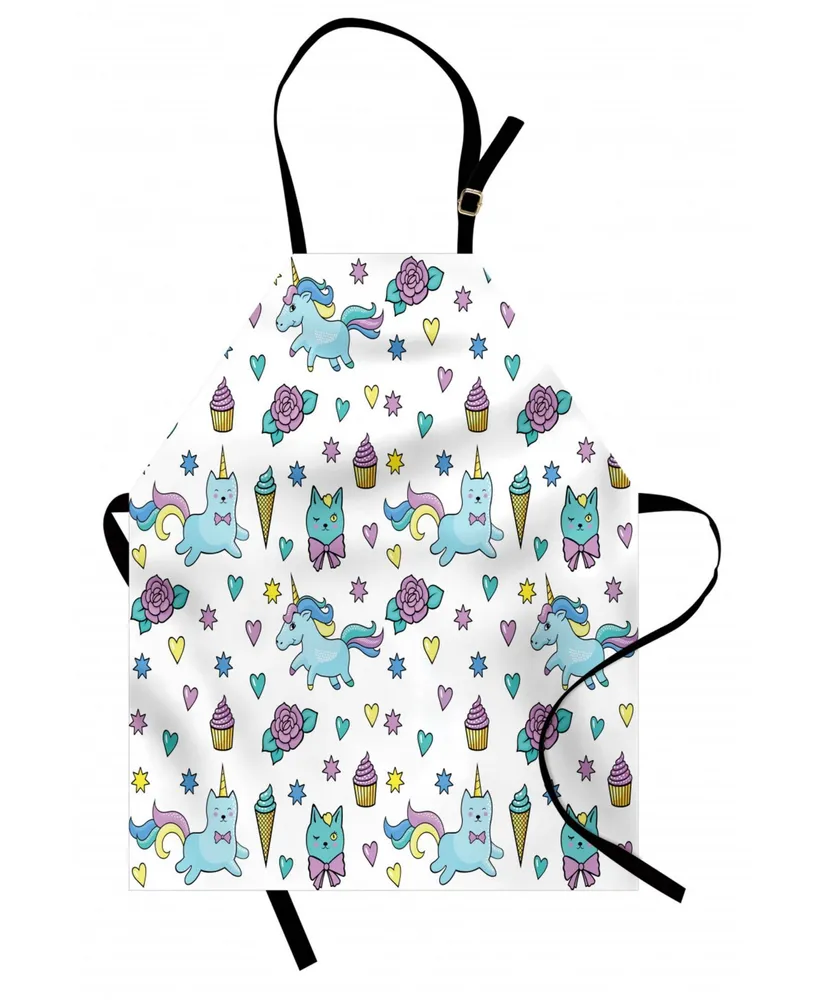 Ambesonne Unicorn Cat Apron