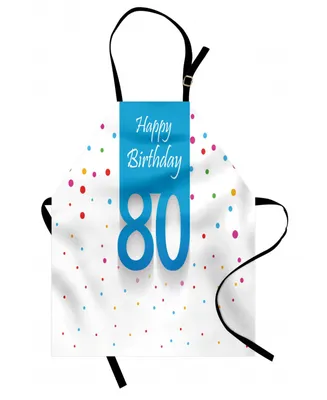 Ambesonne 80th Birthday Apron