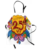 Ambesonne 25th Birthday Apron