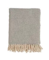 Saro Lifestyle Diamond Weave Throw