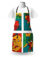 Ambesonne Gone Fishing Apron