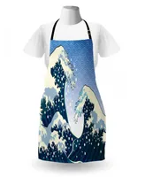 Ambesonne Japanese Wave Apron