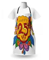 Ambesonne 25th Birthday Apron