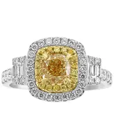 Effy Hematian Diamond Halo Ring (1-5/8 ct. t.w.) in 18k Gold & White Gold