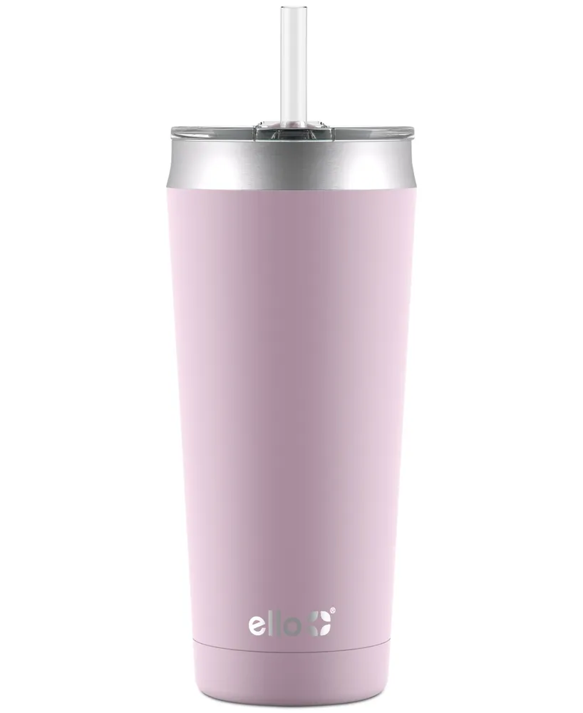 Ello Beacon Stainless Steel Coffee Tumbler, Cashmere Pink