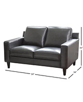 Jagger Leather Loveseat