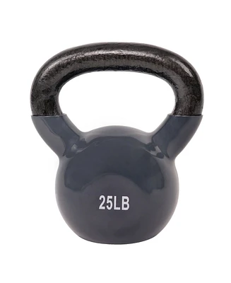 Sunny Health and Fitness Vinyl Coated Kettle Bell, 25 lbs