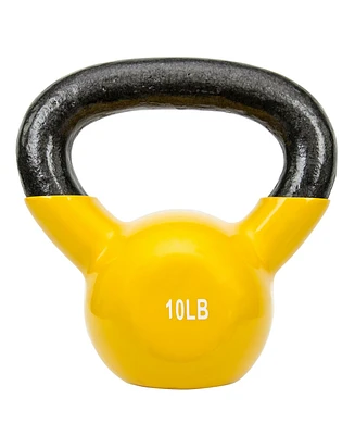Sunny Health & Fitness Vinyl Color Coated Kettle Bell - 5, 10, 15, 20, 25 Pound Option