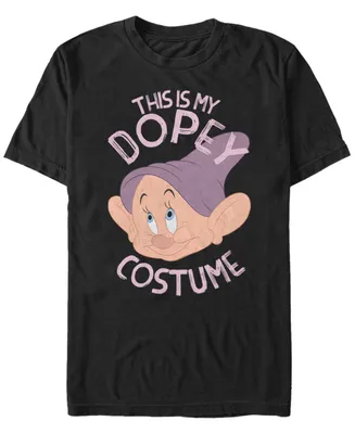 Disney Men's Snow White and the Seven Dwarfs Dopey Halloween Costume Short Sleeve T-Shirt