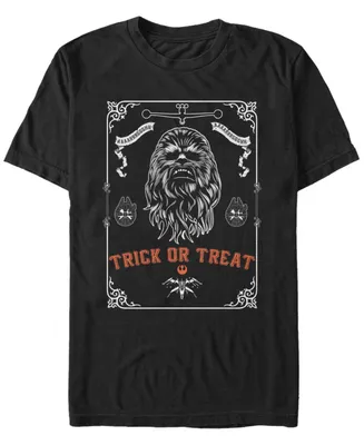 Star Wars Men's Chewbacca Trick or Treat Halloween Short Sleeve T-Shirt