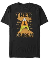 Star Trek Men's or Treat Candy Corn Badge Halloween Short Sleeve T-Shirt