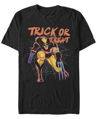 Marvel Men's Classic Wolverine Trick or Treat Halloween Short Sleeve T-Shirt