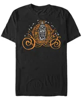 Disney Men's Cinderella Pumpkin Text Carriage Short Sleeve T-Shirt