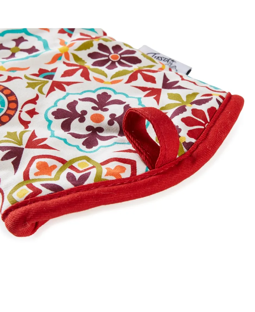 Fiesta Worn Tiles Oven Mitt & Pot Holder, Set of 2 - Multi