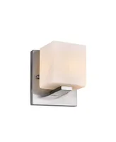 Cwi Lighting Satin Nickle 1 Light Wall Sconce