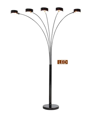 Artiva Usa Micah Plus Modern Led 88" 5-Arched Floor Lamp with Dimmer