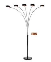 Artiva Usa Micah Plus Modern Led 88" 5-Arched Floor Lamp with Dimmer