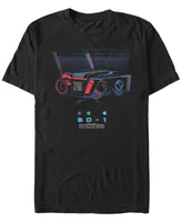 Star Wars Men's Jedi Fallen Order Bd-1 Grid T-shirt