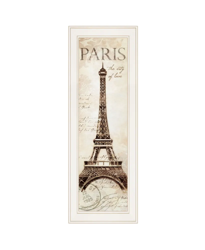 Trendy Decor 4U Paris Panel by Cloverfield Co, Ready to hang Framed Print, Frame