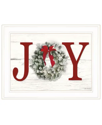 Trendy Decor 4U Christmas Joy by Lori Deiter, Ready to hang Framed Print, Frame