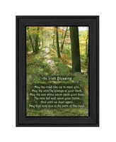 Trendy Decor 4U Irish Blessing By Trendy Decor4U, Printed Wall Art, Ready to hang, Black Frame, 14" x 10"