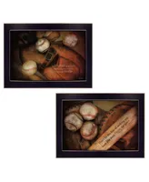 Trendy Decor 4U Baseball Collection By Robin-Lee Vieira, Printed Wall Art, Ready to hang, Black Frame, 20" x 14"