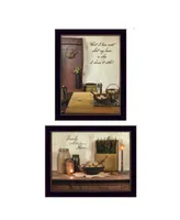 Trendy Decor 4U Home and Family Collection By Susan Boyer, Printed Wall Art, Ready to hang, Black Frame, 36" x 14"