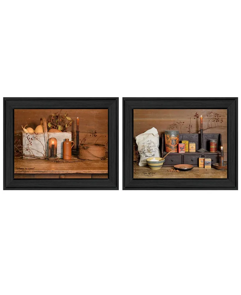 Trendy Decor 4U Baking Supplies Collection By Billy Jacobs, Printed Wall Art, Ready to hang, Black Frame, 18" x 14"