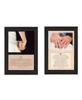 Trendy Decor 4U Marriage Collection By B. Mohr and J. Spivey, Printed Wall Art, Ready to hang, Black Frame, 20" x 14"