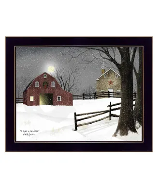 Trendy Decor 4U Light in the Stable by Billy Jacobs, Ready to hang Framed Print, Black Frame, 26" x 20"