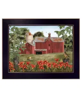 Trendy Decor 4U Summer Days By Billy Jacobs, Printed Wall Art, Ready to hang, Black Frame, 18" x 14"