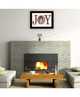 Trendy Decor 4U Christmas Joy by Lori Deiter, Ready to hang Framed Print, Black Frame, 21" x 15"