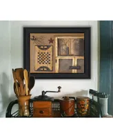 Trendy Decor 4U Country Treasures By Pam Britton, Printed Wall Art, Ready to hang, Black Frame, 19" x 15"